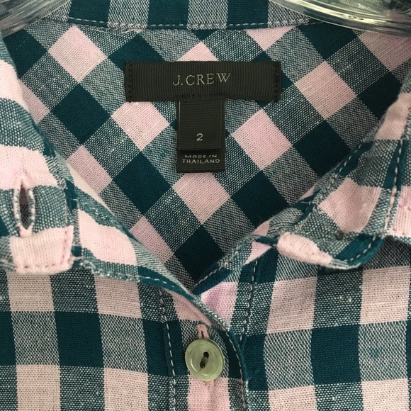 J. Crew 1/2 button-down top SIZE 2 - Picture 3 of 8